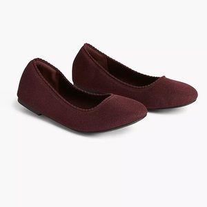 Lane Bryant Dream Cloud Stretch Knit Ballet Flat